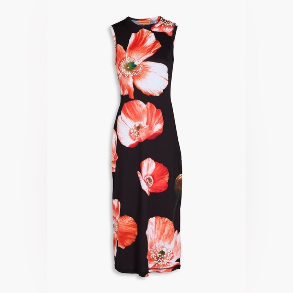 STINE GOYA Black Floral Sleeveless Dress - Picture 2 of 7